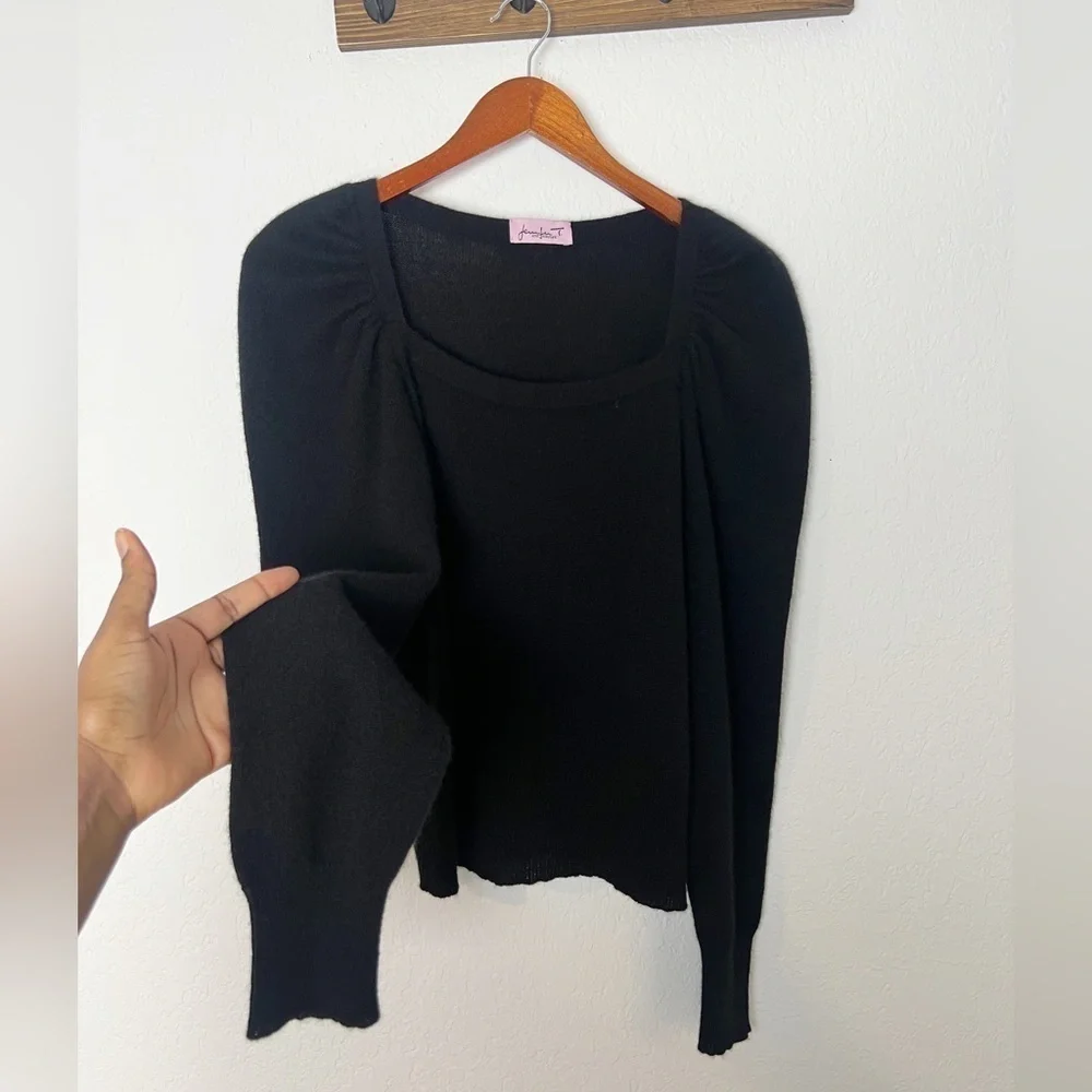 Jennifer Tyler Black Cashmere Sweater